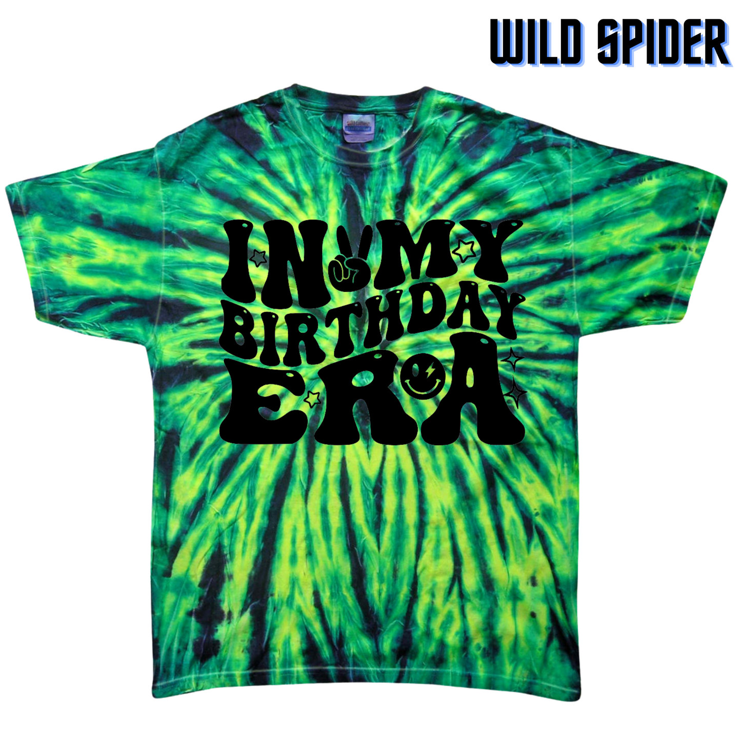 Vibrant Youth Tie Dye 'In My Birthday Era' T-Shirt