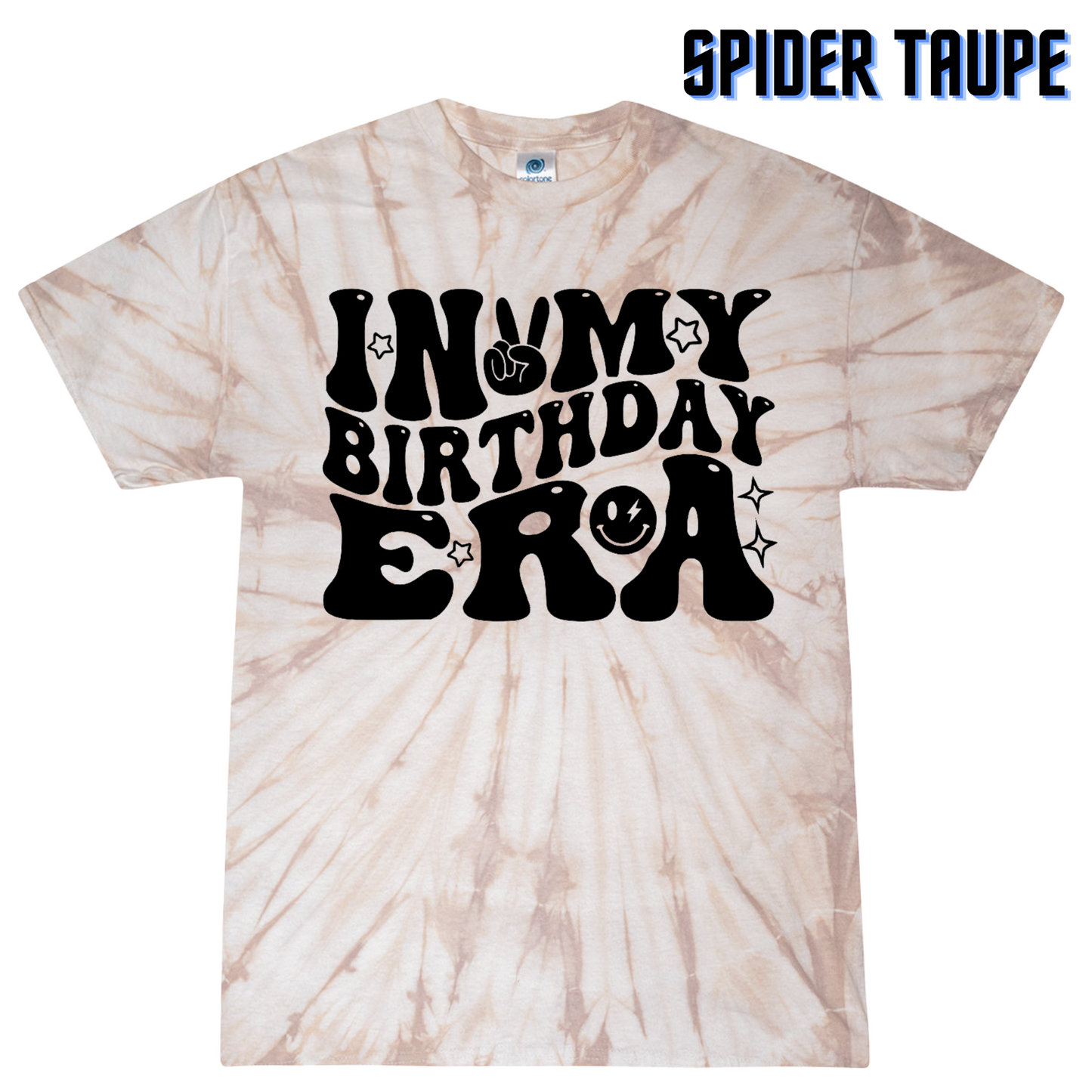 Vibrant Youth Tie Dye 'In My Birthday Era' T-Shirt