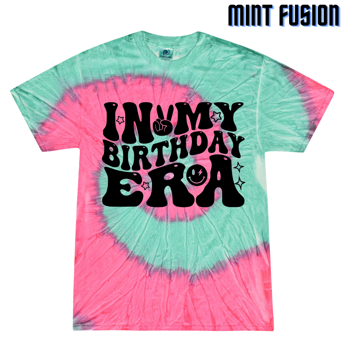 Vibrant Youth Tie Dye 'In My Birthday Era' T-Shirt