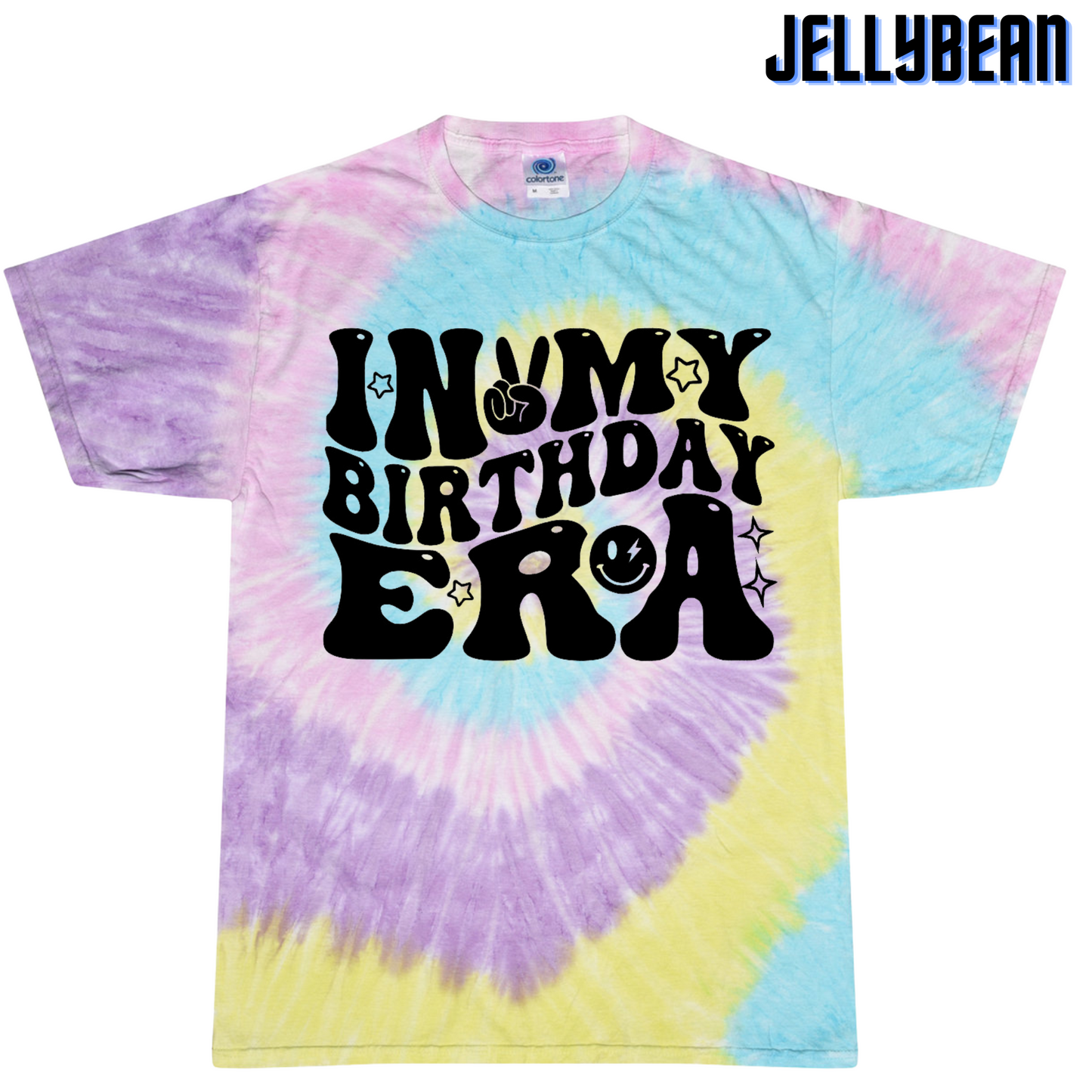 Vibrant Youth Tie Dye 'In My Birthday Era' T-Shirt