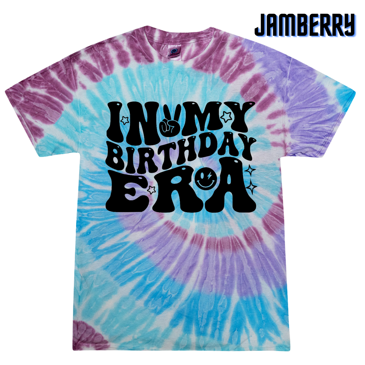 Vibrant Youth Tie Dye 'In My Birthday Era' T-Shirt