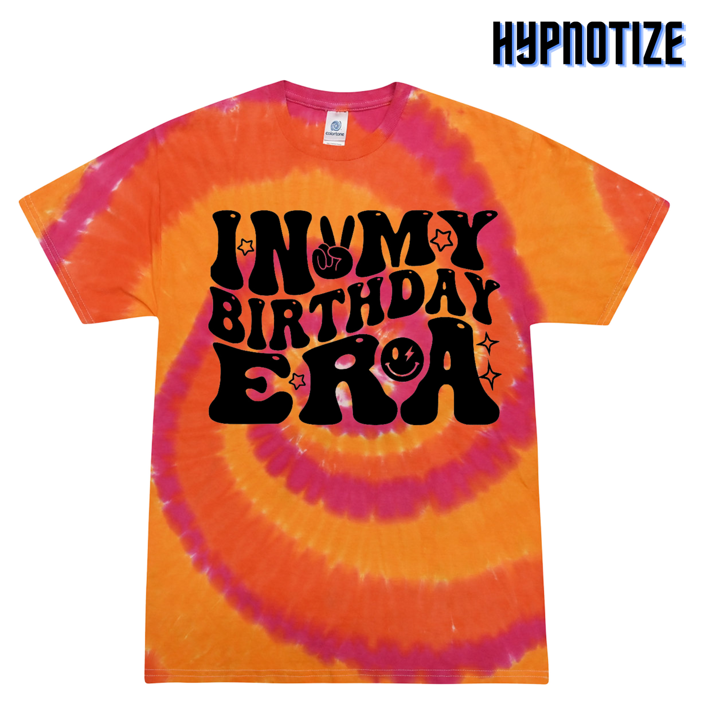 Vibrant Youth Tie Dye 'In My Birthday Era' T-Shirt