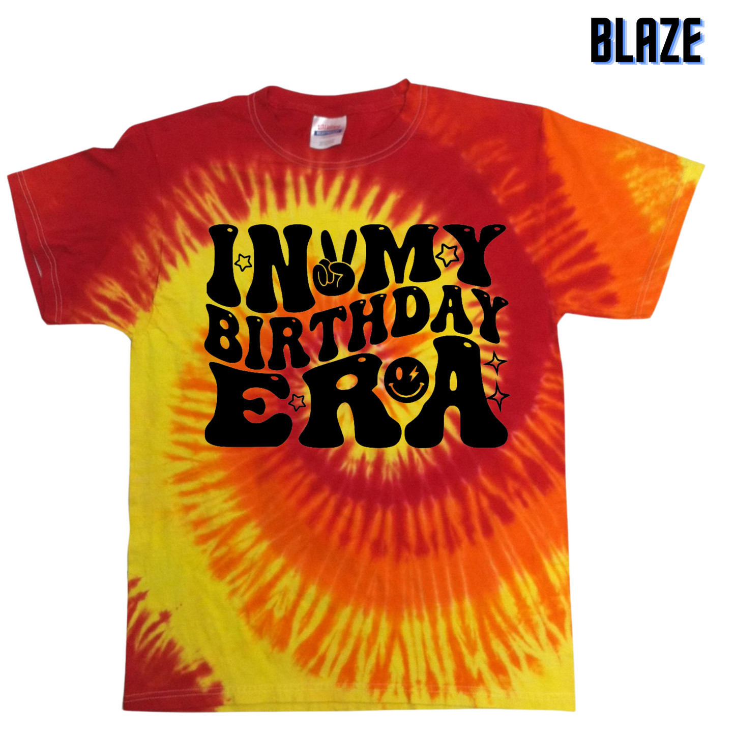 Vibrant Youth Tie Dye 'In My Birthday Era' T-Shirt