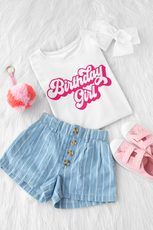 Children's Birthday Girl T-Shirt